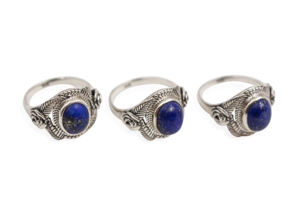 Loose Lapis _Virtus_ Sterling Silver Ring - Crystal Dreams