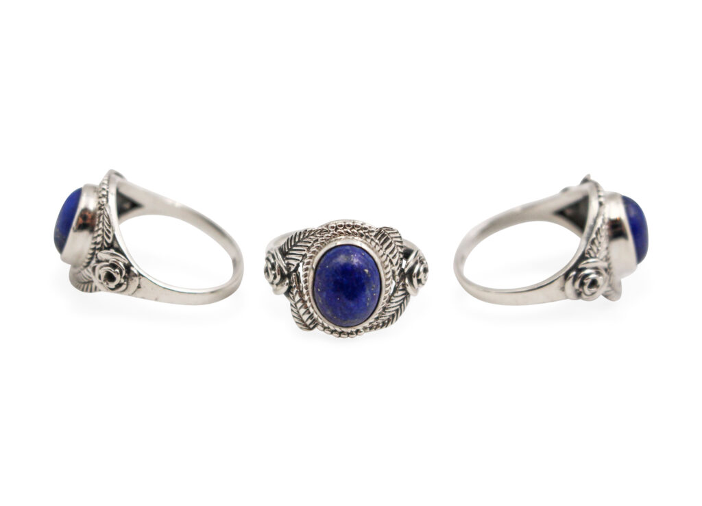 Loose Lapis _Virtus_ Sterling Silver Ring - Crystal DreamsLoose Lapis _Virtus_ Sterling Silver Ring - Crystal Dreams