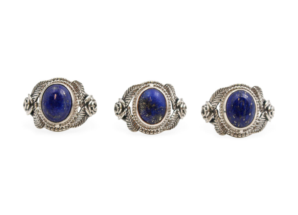 Loose Lapis _Virtus_ Sterling Silver Ring - Crystal Dreams