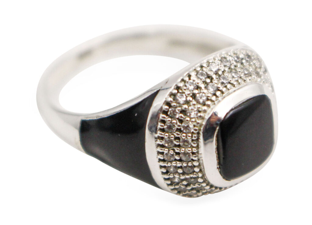 Onyx _Kingship_ Sterling Silver Men_s Ring - Crystal Dreams