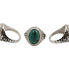 Turquoise _Veritas_ Sterling Silver Mens Ring - Crystal Dreams
