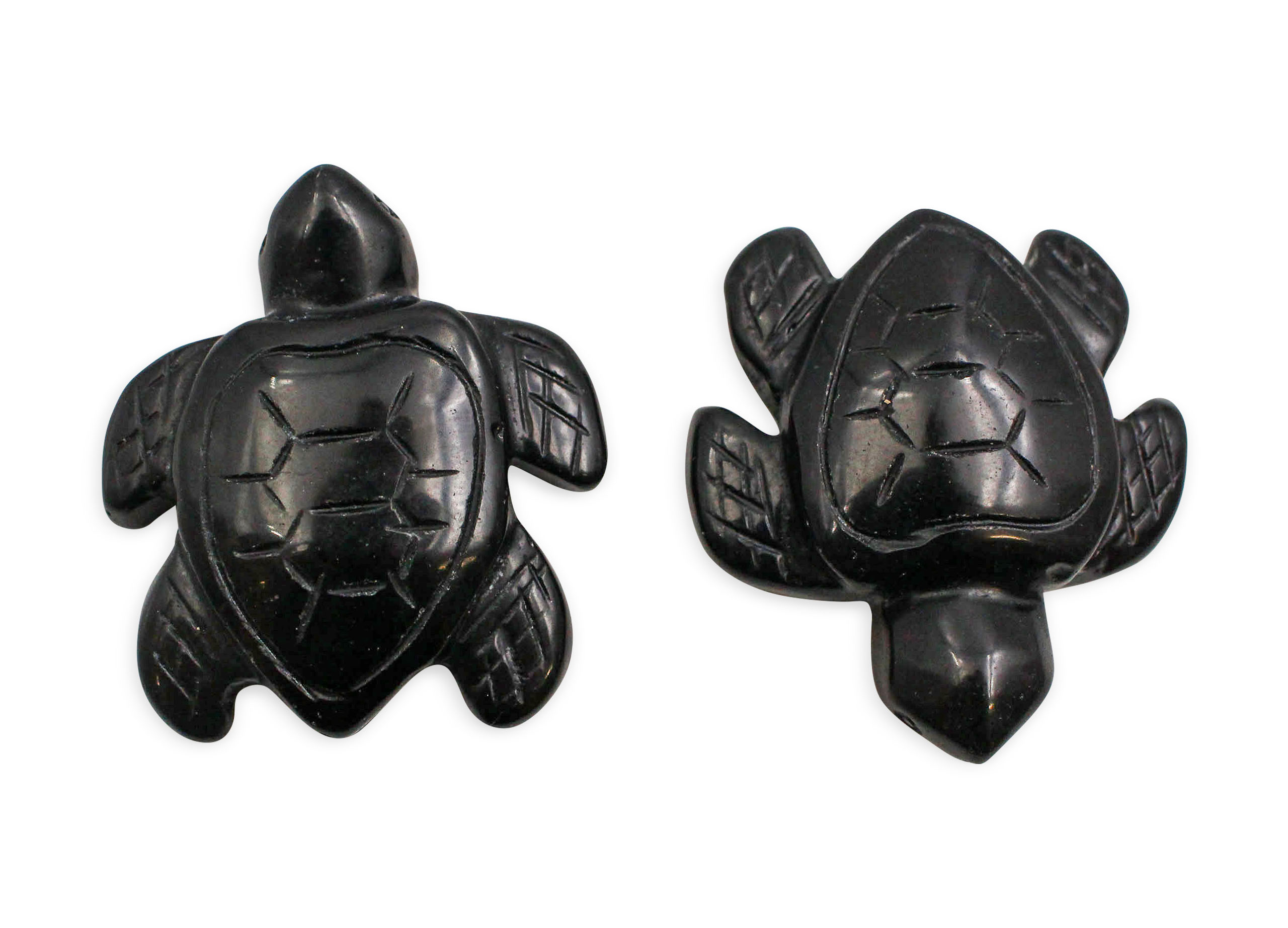 Obsidian Turtle Carving - Crystal Dreams