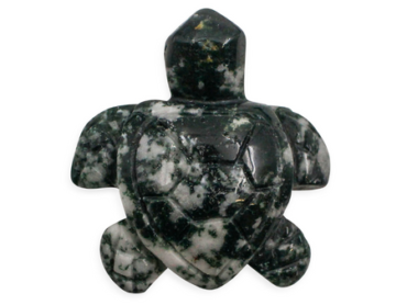 Moss Agate Turtle Carving - Crystal Dreams