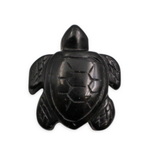 Obsidian Turtle Carving