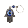 Evil Eye Hamsa Keychain - Crystal Dreams