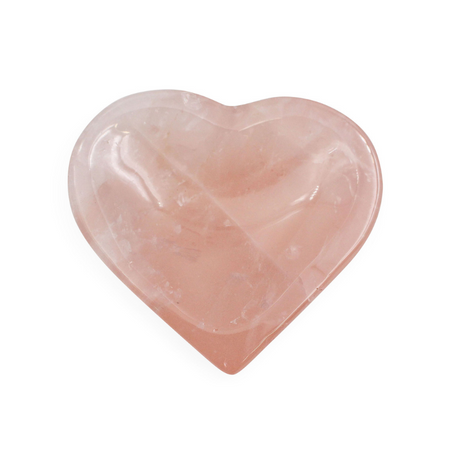 Rose Quartz Heart Bowls - Crystal Dreams