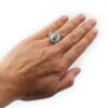Turquoise Contour Ring - Crystal Dreams