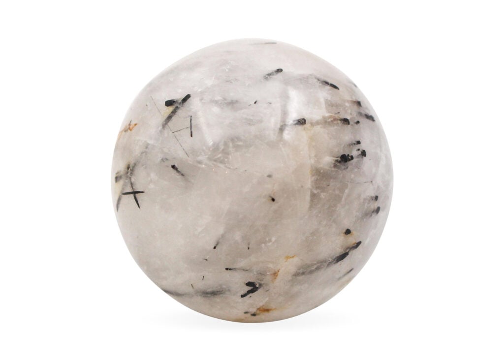 Sphere Clear Quartz Tourmaline - Crystal Dreams