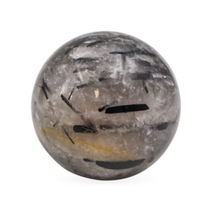 Sphère en quartz tourmaliné
