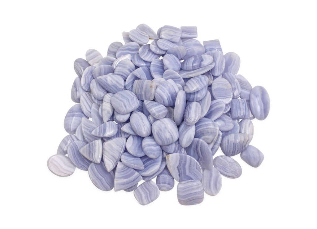 Blue Lace Agate Cabochon - Crystal Dreams
