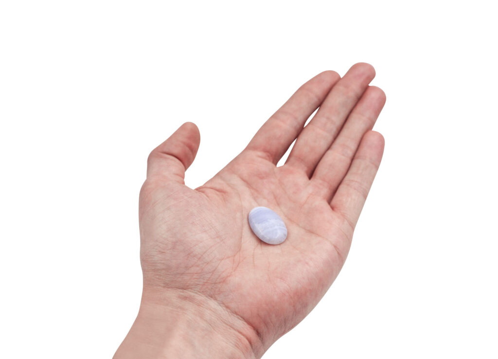Blue Lace Agate Cabochon - Crystal Dreams