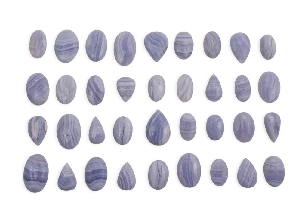 Blue Lace Agate Cabochon - Crystal Dreams