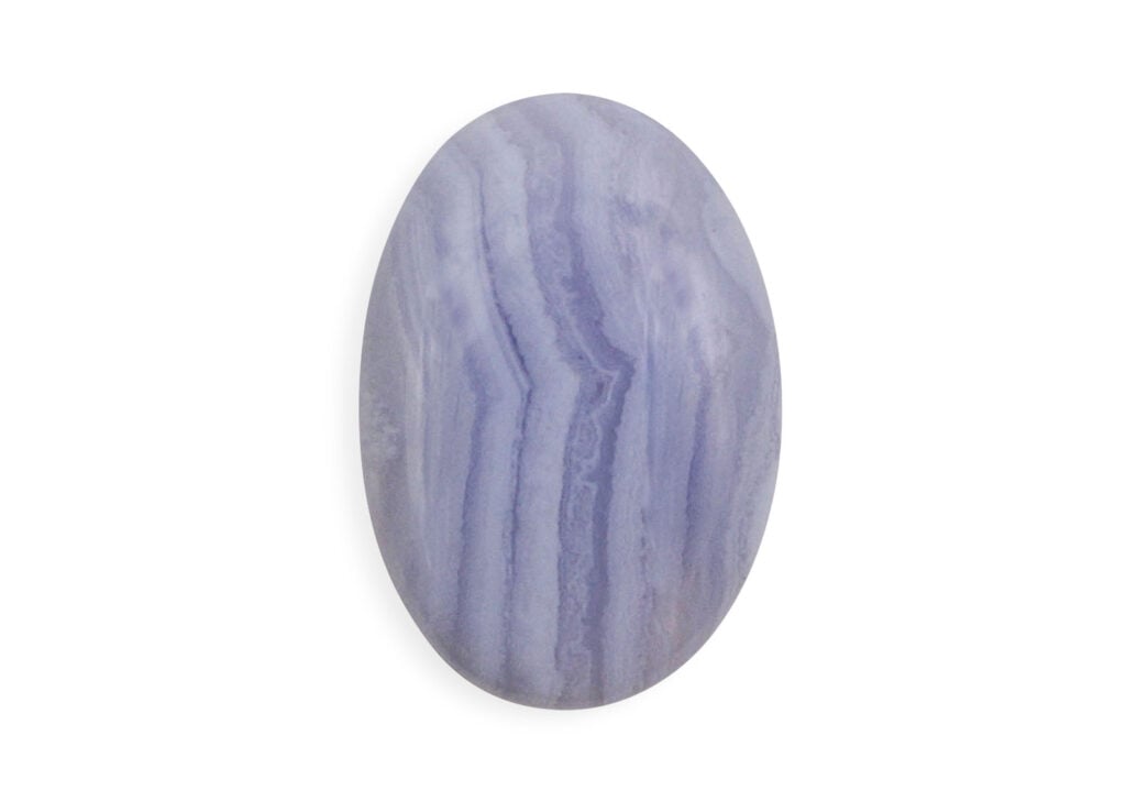 Blue Lace Agate Cabochon - Crystal Dreams
