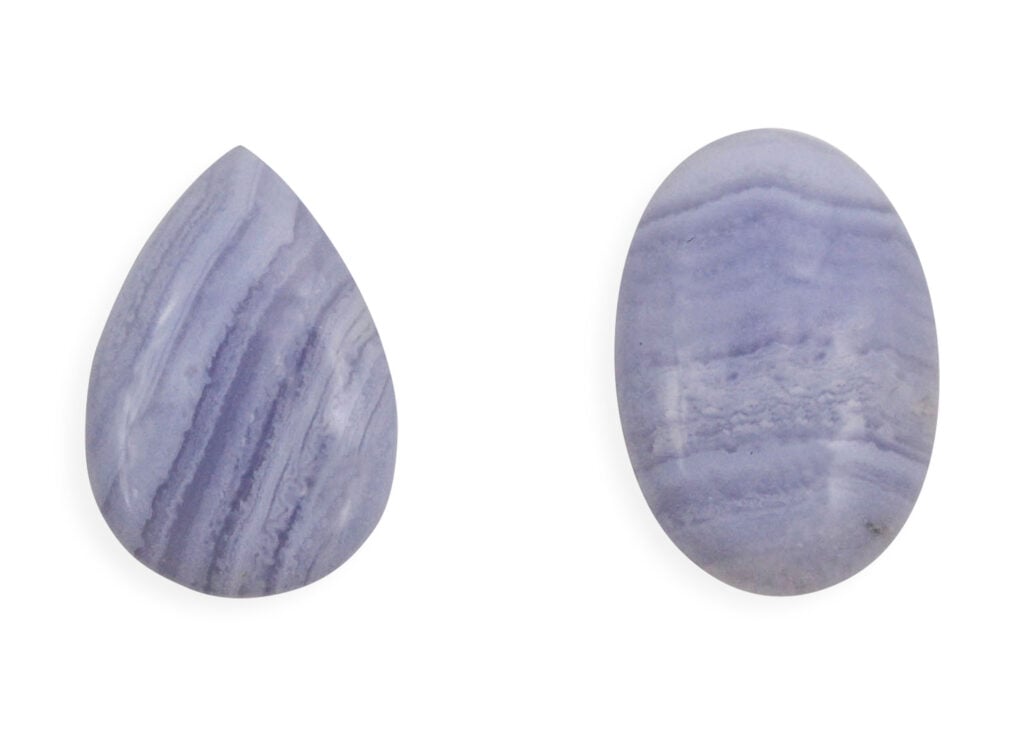 Blue Lace Agate Cabochon - Crystal Dreams