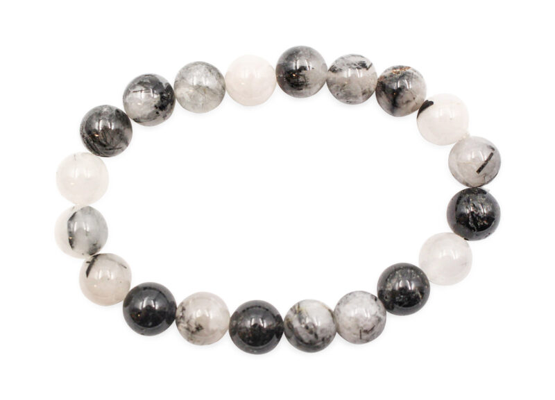 Tourmaline Quartz Bracelet (4 mm, 6 mm, 8 mm or 10 mm)