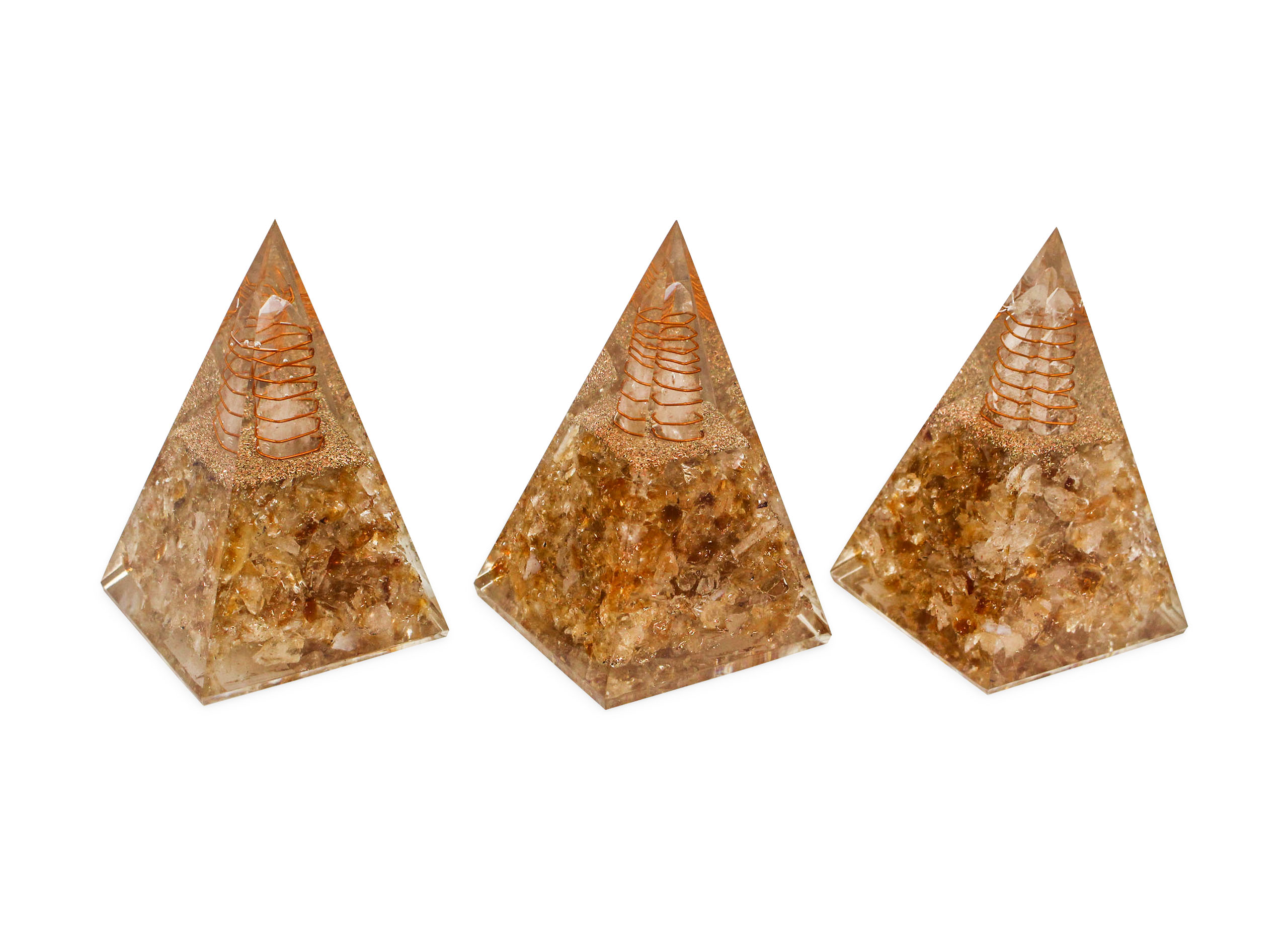 Nubian Citrine Orgone Pyramid - Crystal Dreams