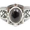 Black Tourmaline _Nox_ 925 Silver Men_s Ring - Crystal Dreams