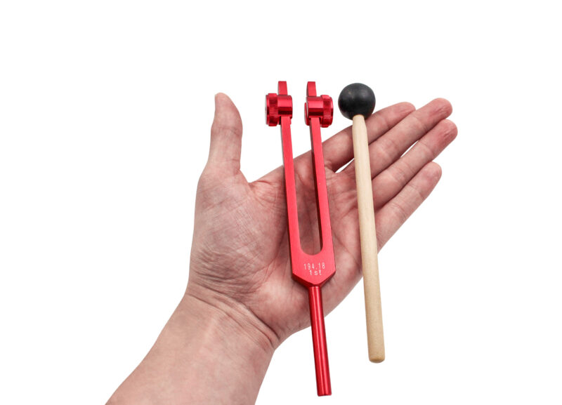 Red Tuning Fork for Root Chakra