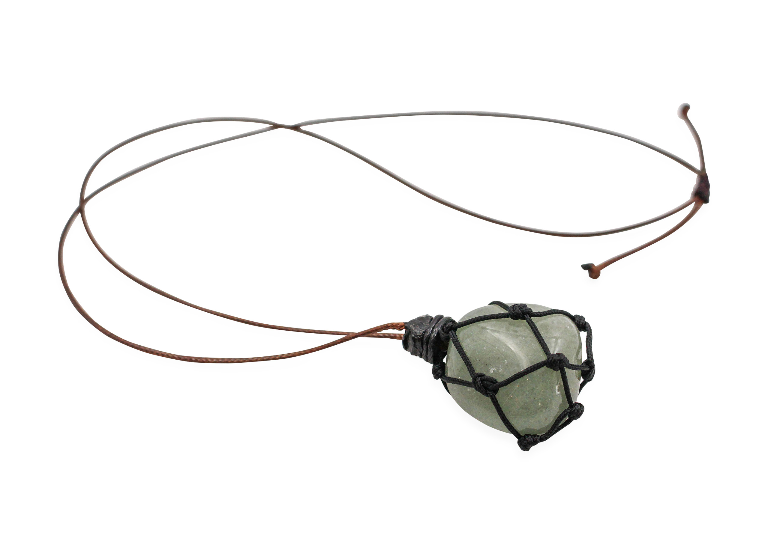 Aventurine - Wrapped Polished Net Necklaces - Crystal Dreams