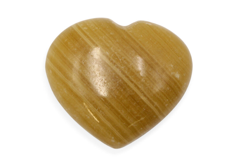 Orange Calcite Puffy Heart