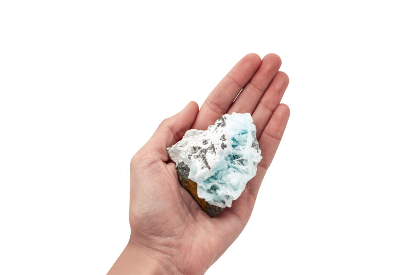 Aragonite bleue brute