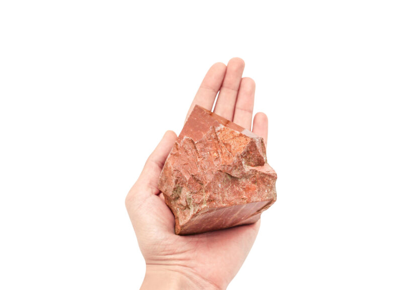 Red Jasper Rough with Polished Point