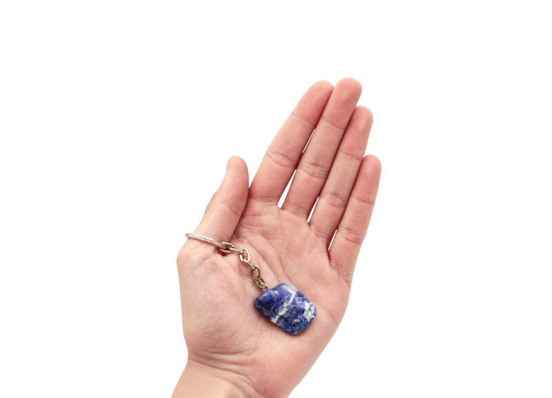 Sodalite Tumbled Keychain