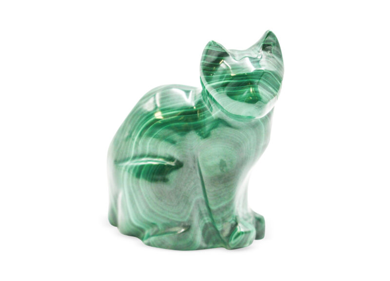 Malachite Polished Cat - Crystal Dreams