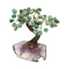 Green Aventurine Bonsai Crystal Tree w/ rough druze base (M) - Crystal Dreams