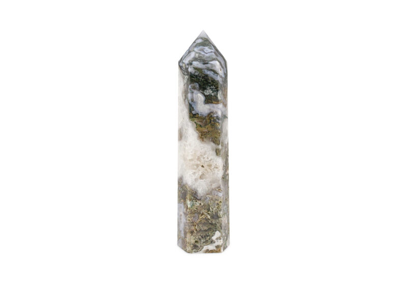 Moss Agate Polished Prism- Crystal Dreams