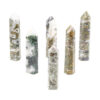 Moss Agate Polished Prism- Crystal Dreams