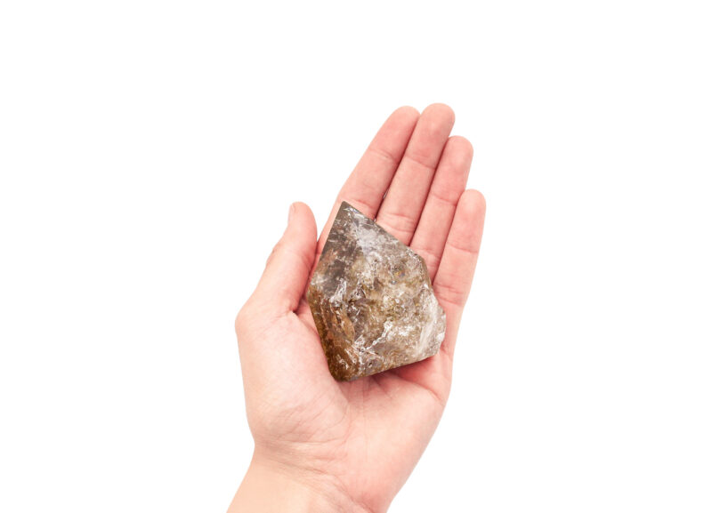 Smoky Quartz Rough with Polished Point