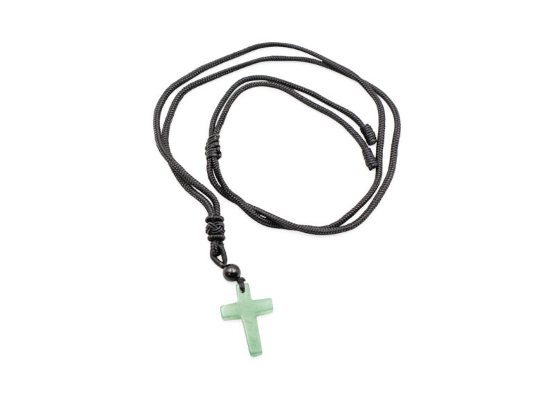 Aventurine Cross Necklace - Crystal Dreams