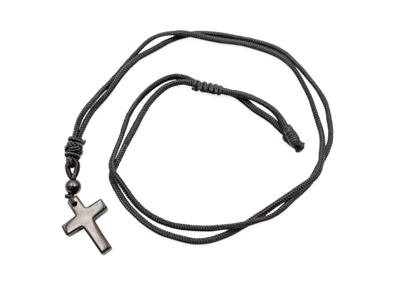 Obsidian Cross Necklace - Crystal Dreams