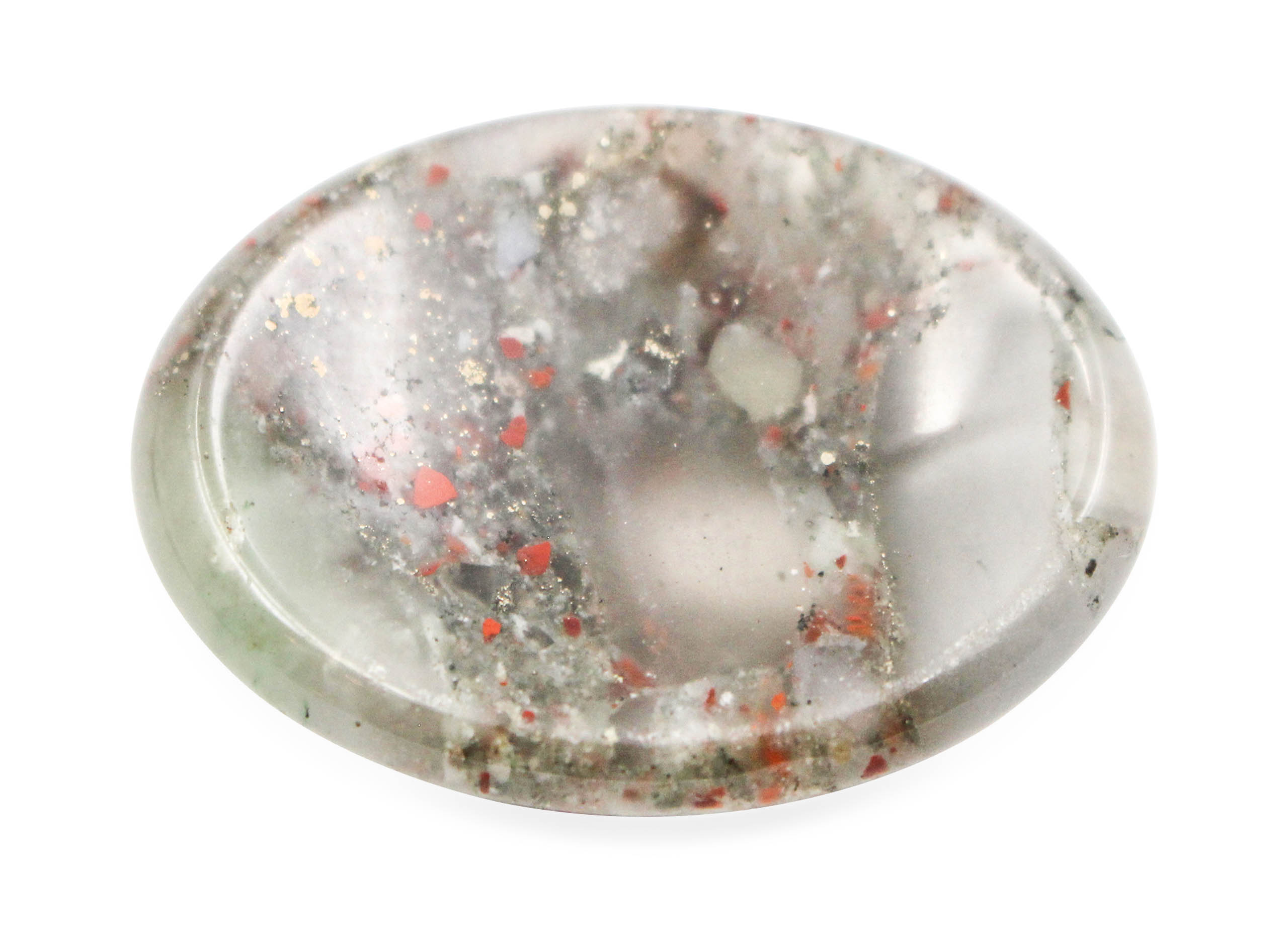 Bloodstone Worry Stone - Crystal Dreams