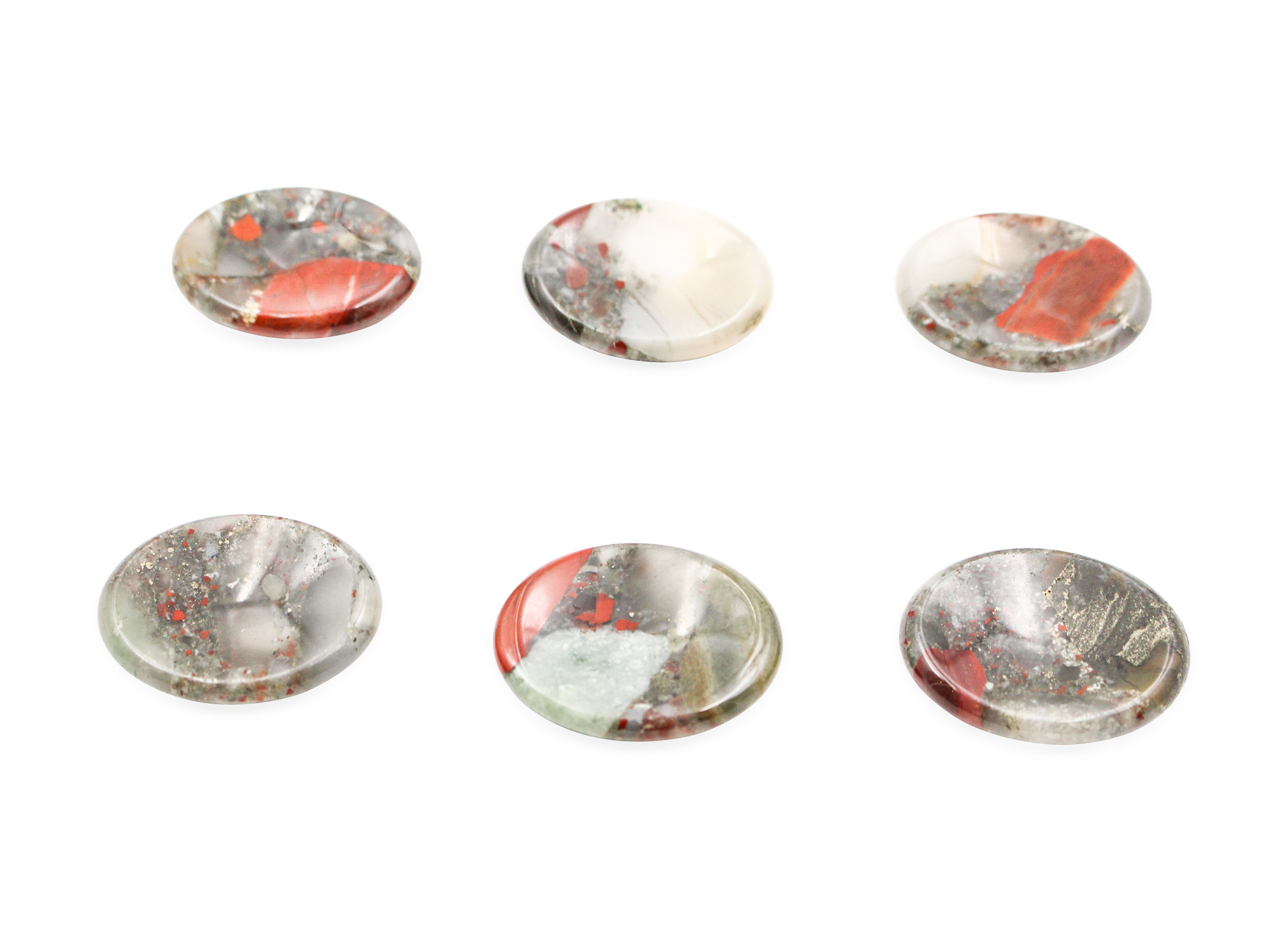 Bloodstone Worry Stone - Crystal Dreams