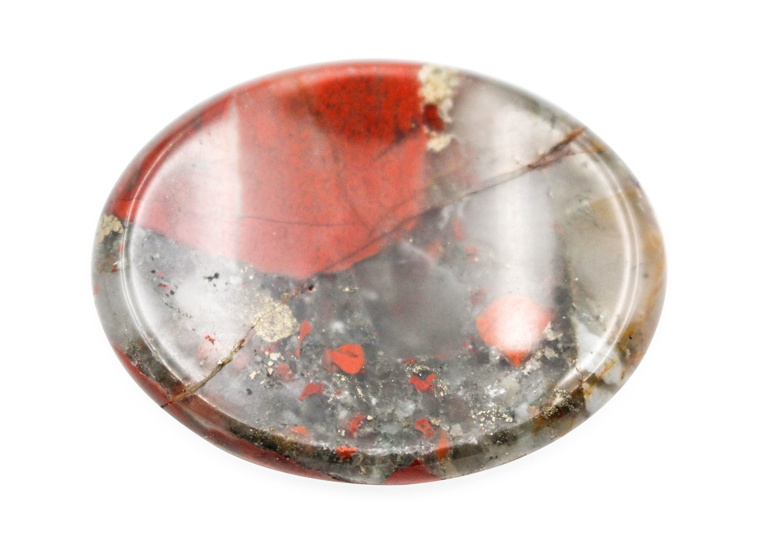 Bloodstone Worry Stone - Crystal Dreams