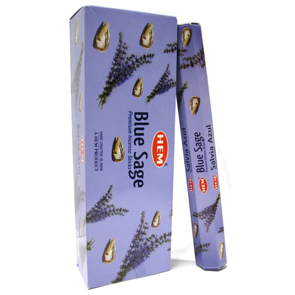Hem Hexa Blue Sage Incense- Crystal Dreams