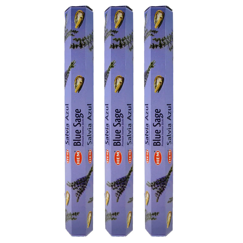 Hem Hexa Blue Sage Incense- Crystal Dreams