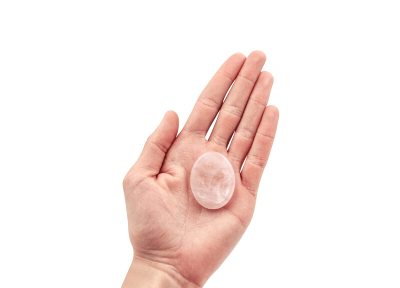 Pierre de souci en quartz rose