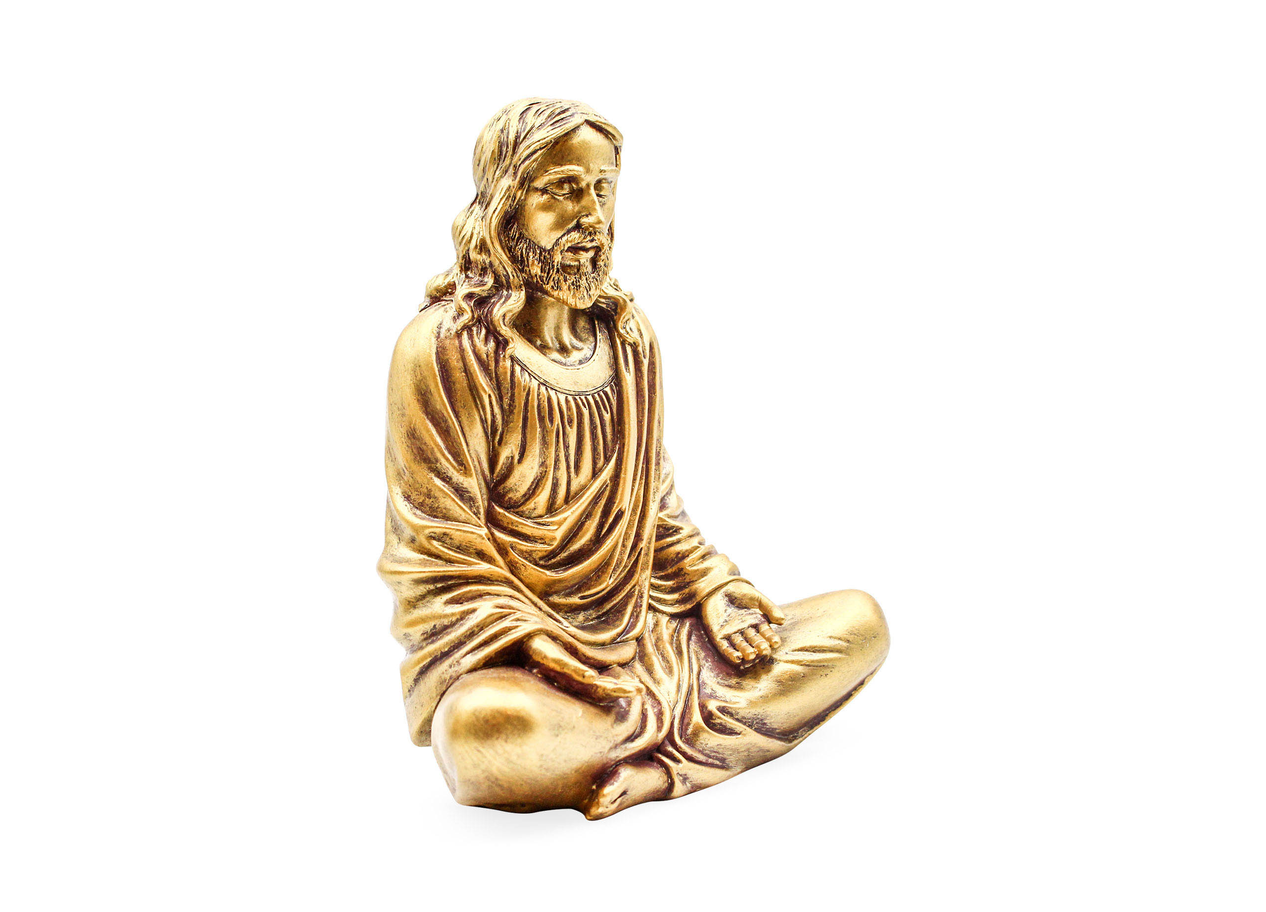 Gold Jesus Statue - Crystal Dreams