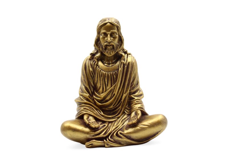 Gold Jesus Statue - Crystal Dreams