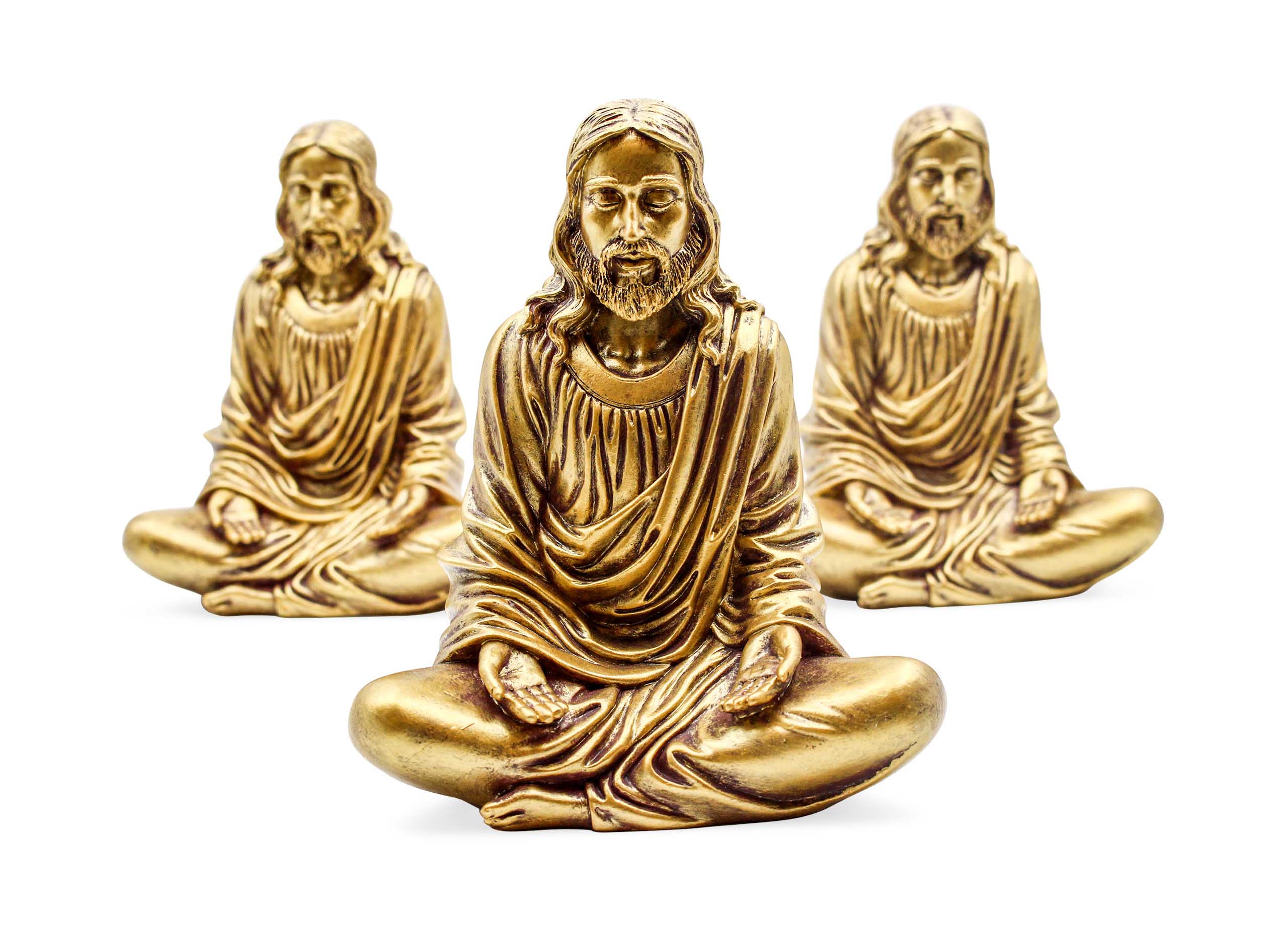 Gold Jesus Statue - Crystal Dreams