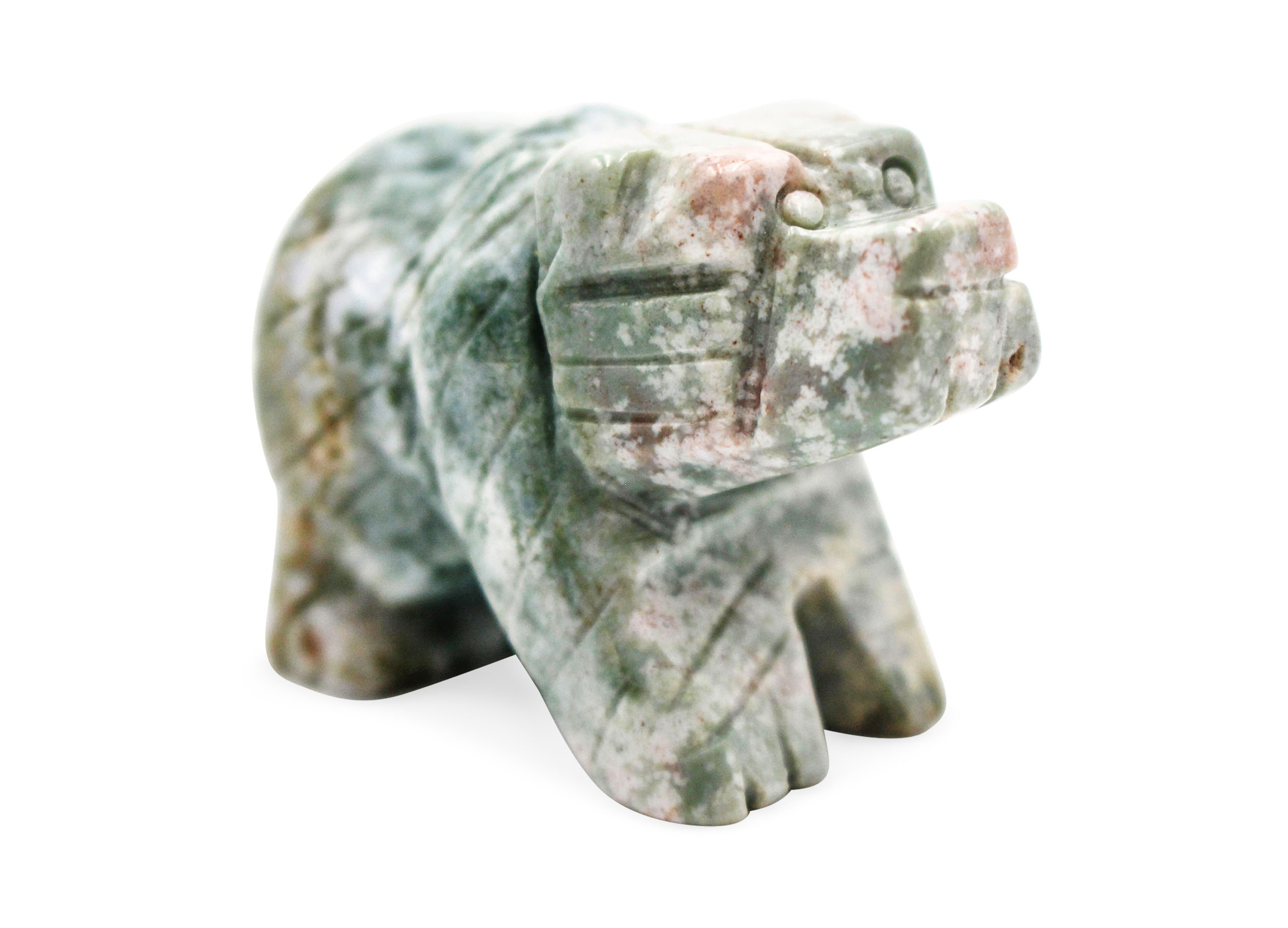 Moss Agate Bear - Crystal Dreams