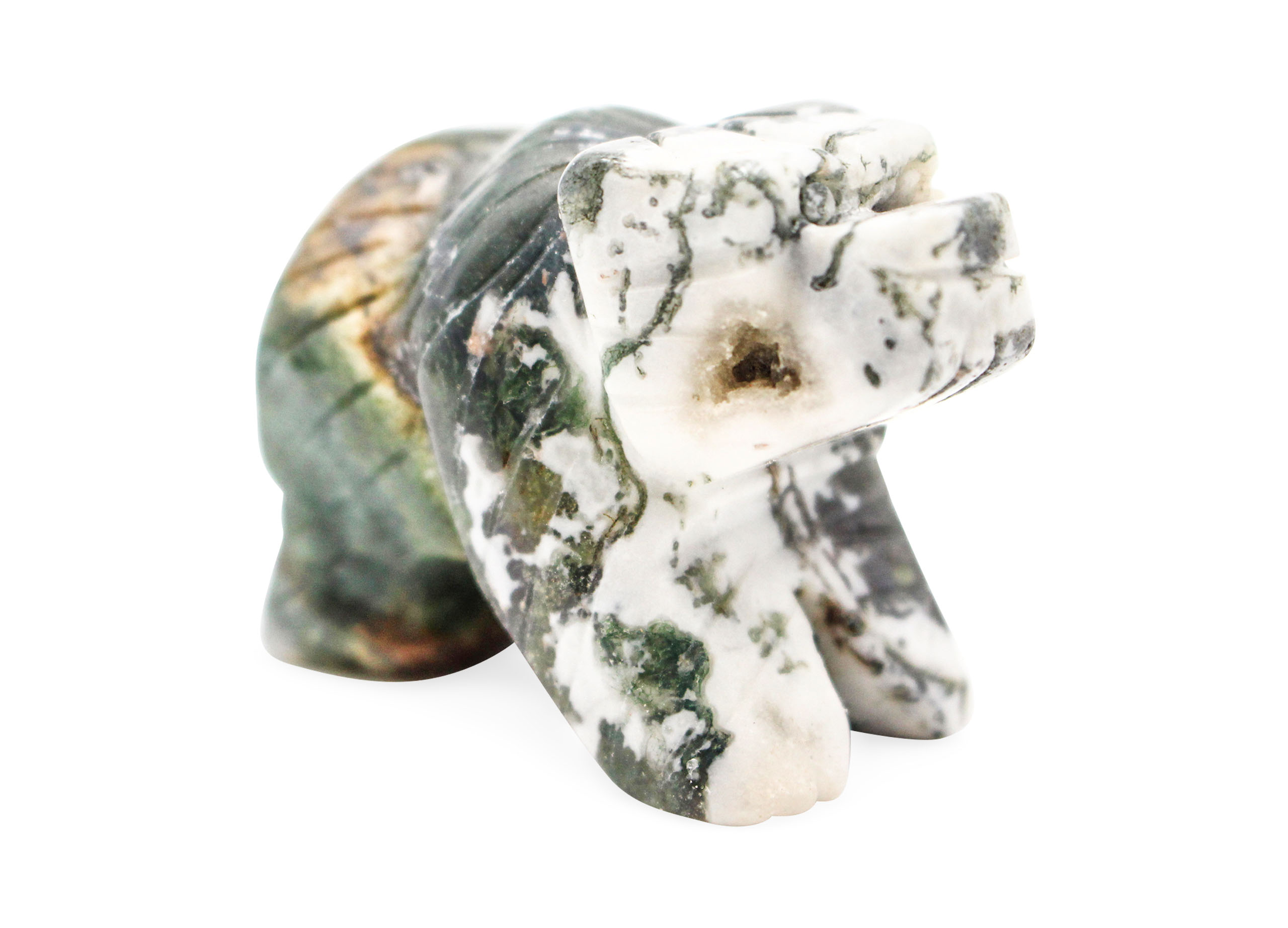 Moss Agate Bear - Crystal Dreams