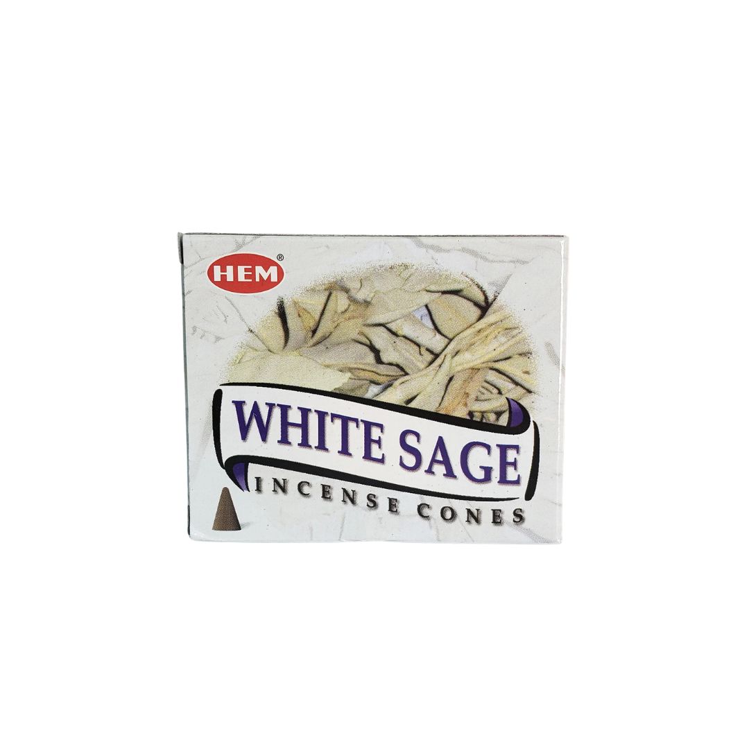 HEM Incense Cones White Sage - Crystal Dreams
