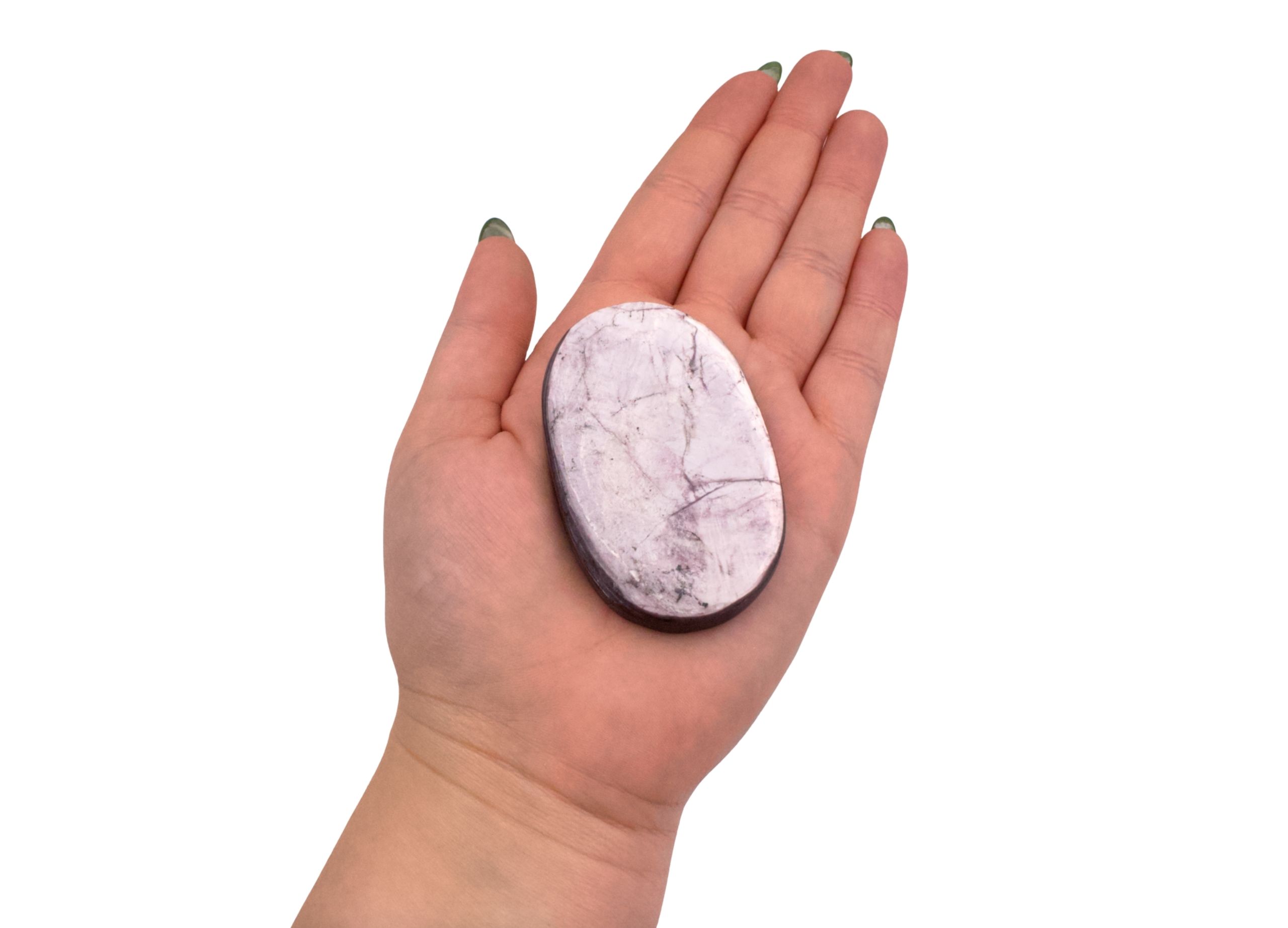 Lepidolite Rough Palm Stone - Crystal Dreams