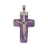Amethyst "Jesus Cross" Pendant Sterling Silver - Crystal Dreams