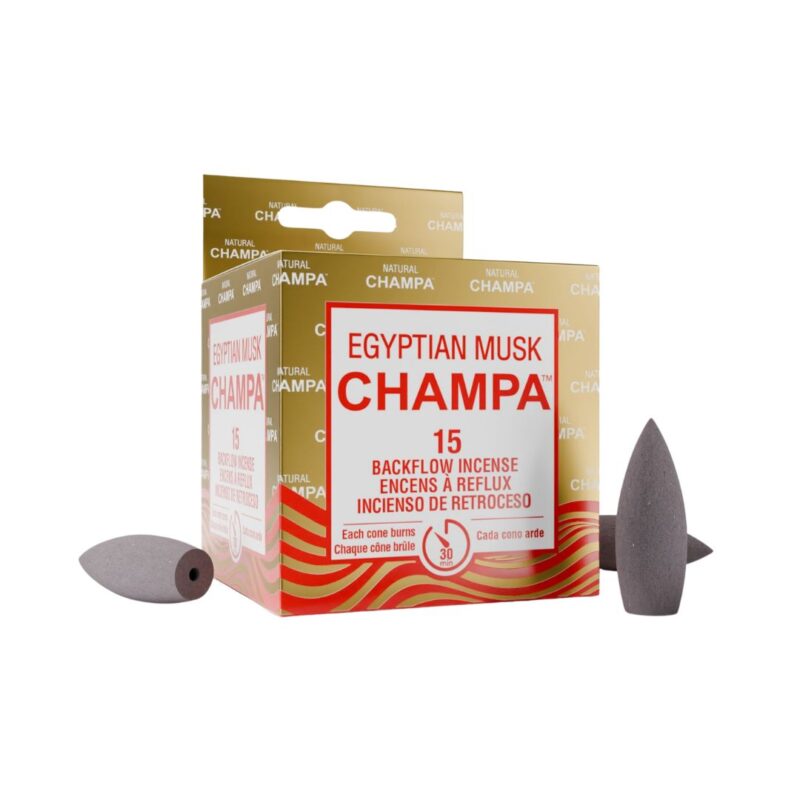 Champa Backflow Cone Incense Egyptian Musk - Crystal Dreams