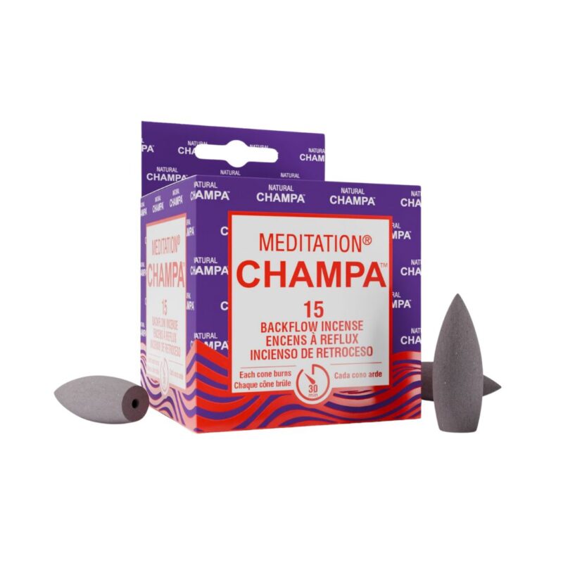 Champa Backflow Cone Incense Meditation - Crystal Dreams